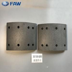 FAW Truck Parts 3501390-Q805 Front Brake Lining