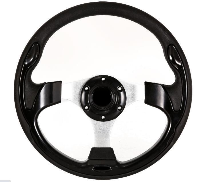 330mm Racing Car Steering Wheel with Aluminum Leather