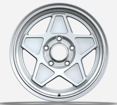 OEM/ODM Alumilum Alloy Wheel Rims 15 Inch 20et Silver Color Finish Professional Manufacturer for Passenger Car Wheel Car Tire