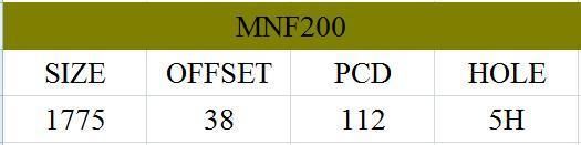 MNF200 JXD Brand Auto Spare Parts Alloy Wheel Rim Aftermarket Car Wheel