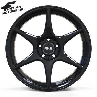 Customized Forged Gloss Black Aluminum Alloy Wheel