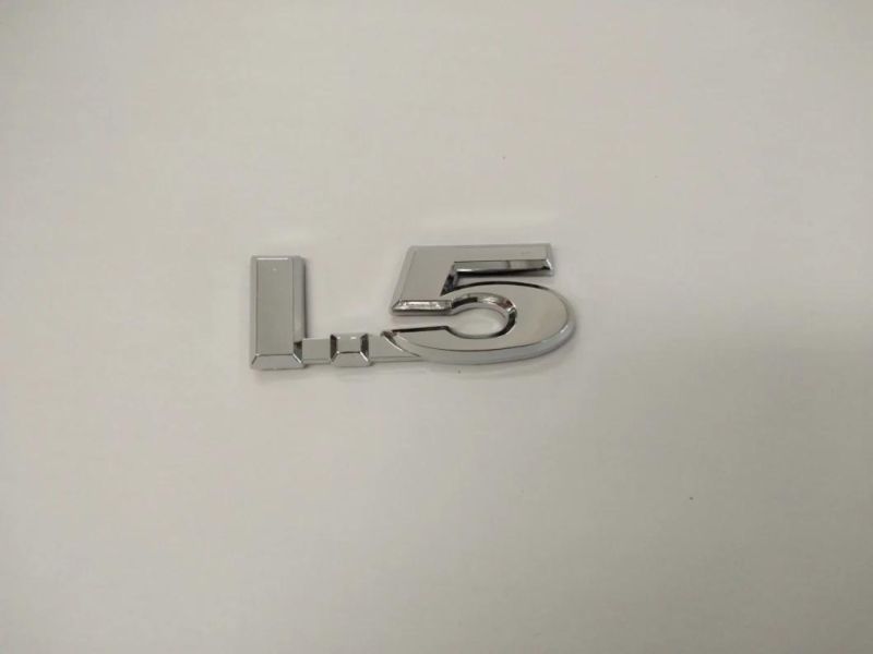 Letters Plastic Chrome Adhesive Tapes Car Stickers