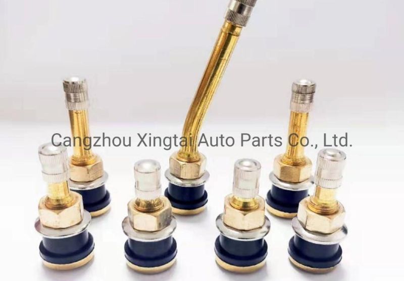 Motorcycle Spare Parts Snap in Brass Tr414 Rubber Tire Valves
