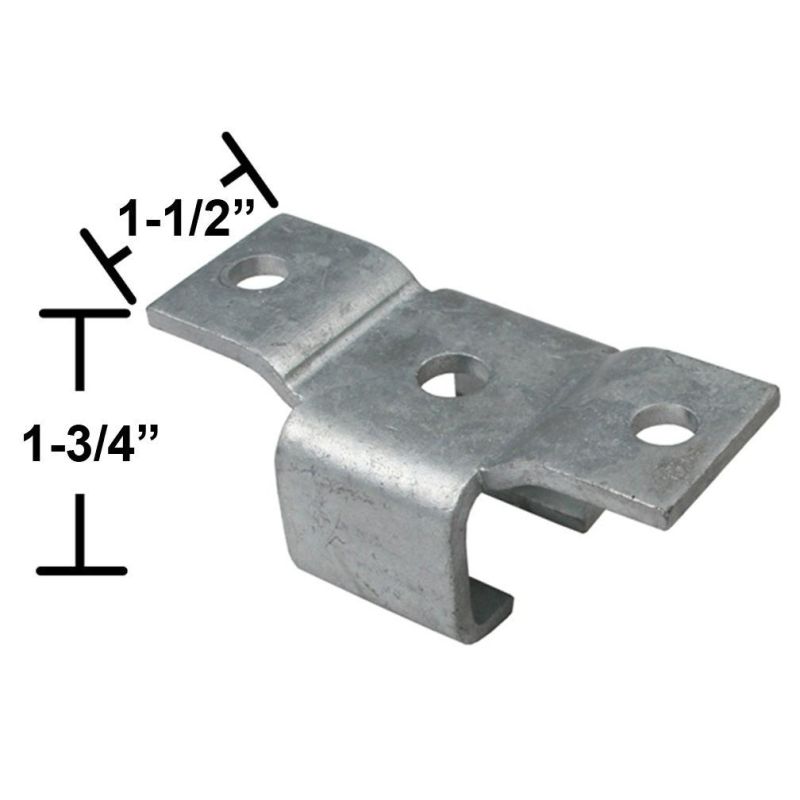 Galvanized Rear Hanger Bracket for 1 3/4" Trailer Spring