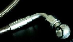 Motorcycle Hydraulic Brake Line Hose Straight Stainless Steel Fitting