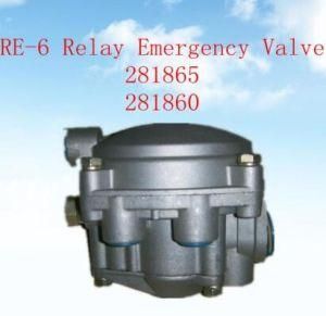 Re-6 Relay Emergency Valve OEM No. 281860 281865 for Trailer Truck Parts