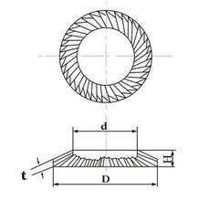 Factory Wholesale Inconel X750 50CRV Helical Washer Disc Spring with DIN 2093