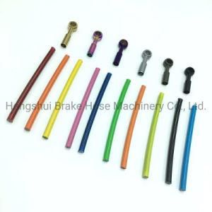 Car Parts Brake Line Nylon/PTFE C-Type Steel Pipe Chrome Plated Joint