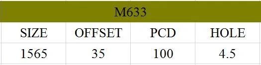 M633 JXD Brand Auto Spare Parts Alloy Wheel Rim Aftermarket Car Wheel