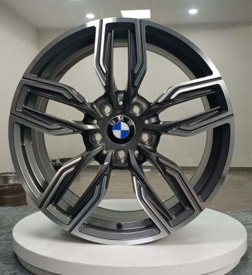 1 Piece Monoblock Forged T6061 Alloy Rims Wheels for BMW Customized T6061 Material with Mag Rims with Gun Metal Machined Face