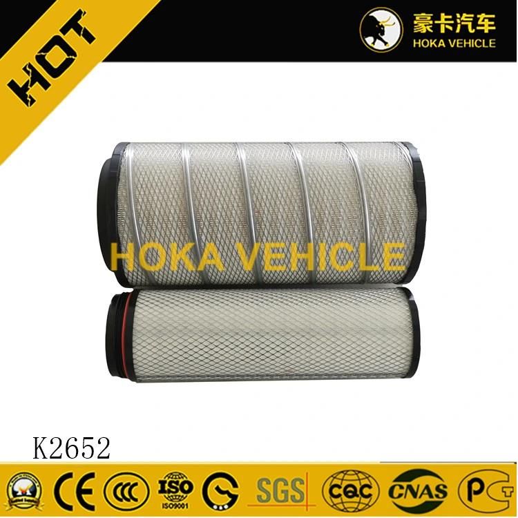 High-Quality Truck Spare Parts Air Filter K2652 for Heavy Duty Truck
