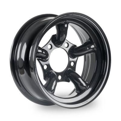 Black Steel Wheels 5 Pipes 5 Split Spoke Wheel 16X7&quot; 5X165