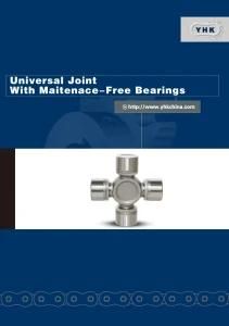 Universal Joint with Maitenace-Free Bearings