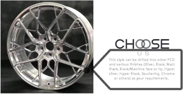 Forged Aluminum Car Wheel T6061 T6 Customized Hot Selling Alloy Rim 5*120