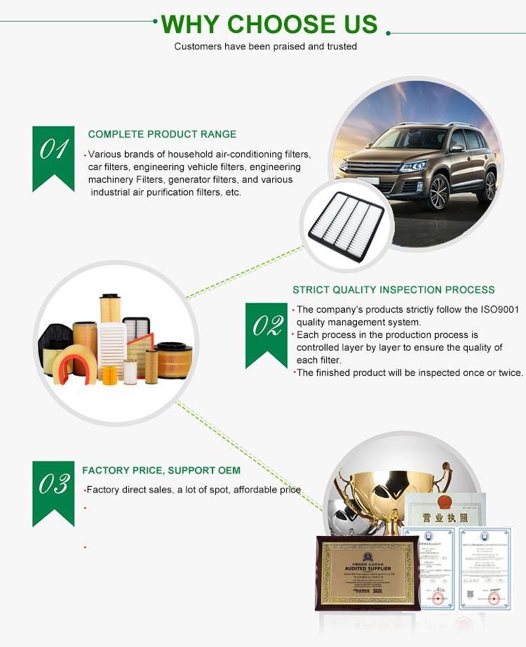 Fast Delivery Customized Auto Parts Air Filter OE: Mr188657