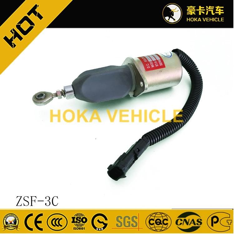 Original Wheel Loader Spare Parts Engine Flameout Solenoid Valve Zsf-3c for Wheel Loader