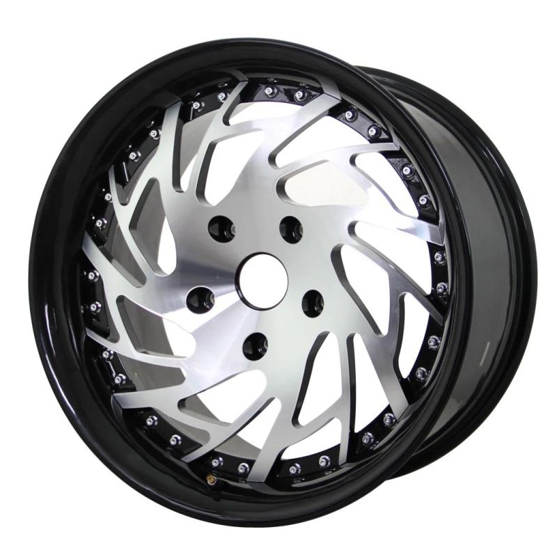 Am-AC-002 Carbon Fibre+ Aluminum Center 2 Piece Forged Car Wheel