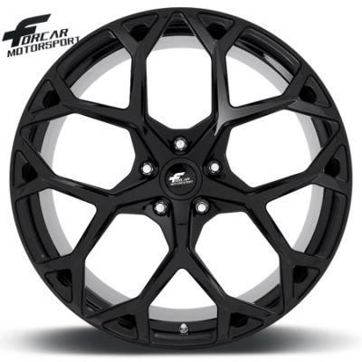 T6061-T6 Forged Car Alloy Wheel Rims with 1-Piece