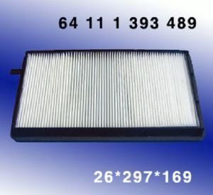 Auto Part for BMW, Cabin Air Filter 64111393489