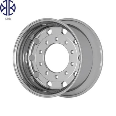 13X22.5 22.5&quot; Inch Truck Bus Trailer Dump Bright Forged Two Sides Polished Aluminum Alloy Wheel Rim