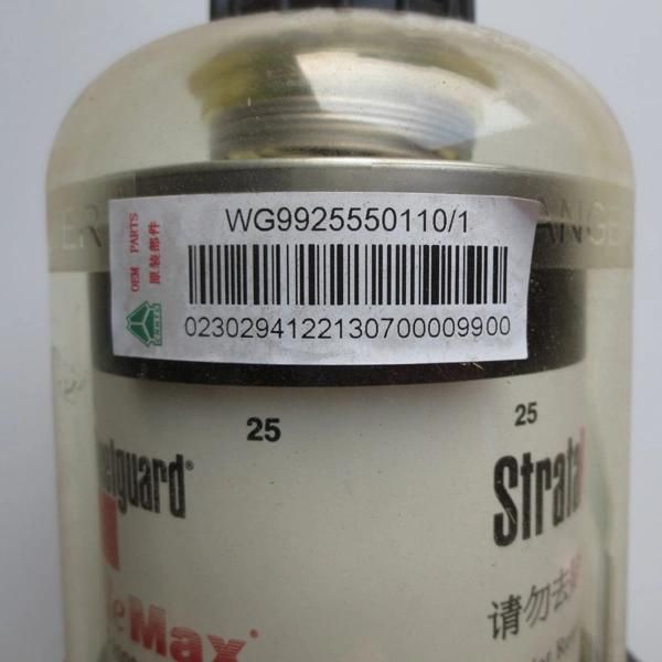 Sinotruk Spare Parts Primary Fuel Filter Wg9925550110