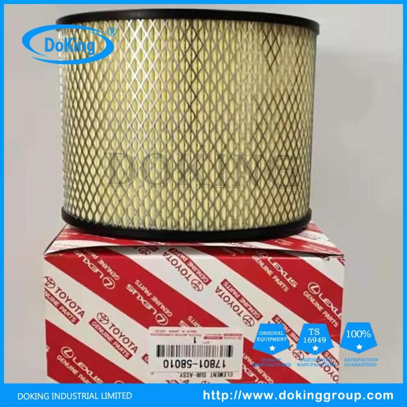 Factory Price Auto Parts Air Filter 17801-58010 for Toyota