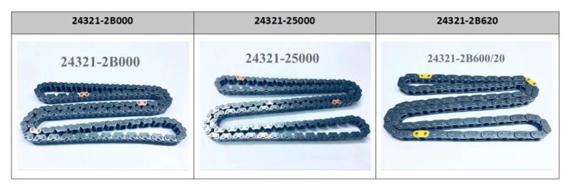 Hot Selling Timing Chain G4na G4nb Nu 2.0 Auto Parts Chain for Hyundai Elantra 1.8L 24321-2e010 KIA Forte Koup 2014-2016