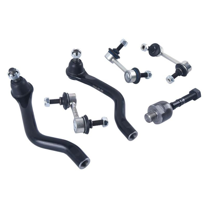 6 Pieces Suspension Kit Includes Front &Rear Stabilizer Link, Front Inner Tie Rod Endoutside and L/R Tie Rod End for Honda Odyssey 05-08