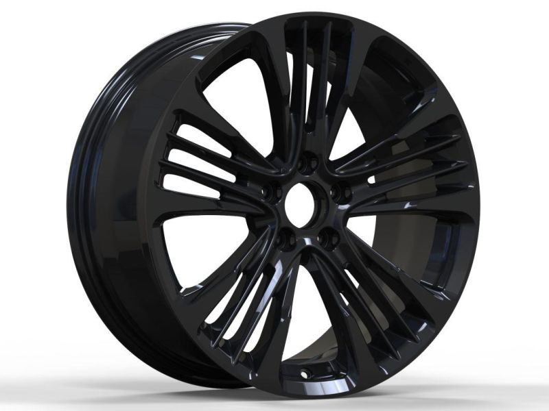 19X8.5 Gloss Black Alloy Wheel Replica