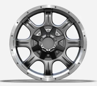 17 Inch 20 Inch Alumilum Alloy Wheel Rims Professional Manufacturer Deep Dish Black Machined Lip for Passenger Car Wheel Rims