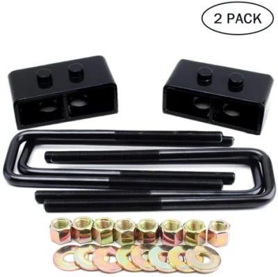 2&quot; Rear Forged Block Leveling Lift Kit with Extended U Bolts 2WD 4WD