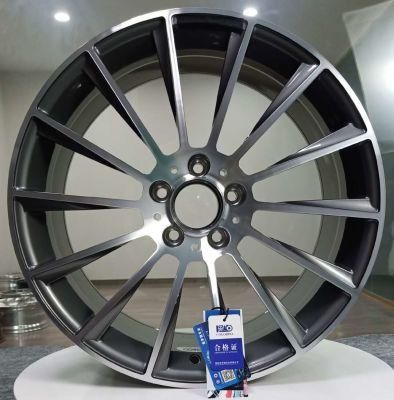 Wheels Forged Monoblock Wheel Rims Deep Dish Rims Sport Rim Aluminum Alloy American Racing Wheels with Grey Machined Face with 5/112 Benz