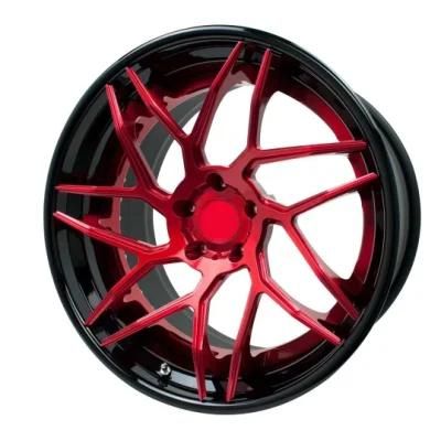 Custom Forged 2 PCS Polished Popular Design Car Alloy Wheels