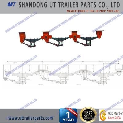 American Type Mechanical Suspension Three Axle / Tridem Overlung / Underslung with Leaf Spring