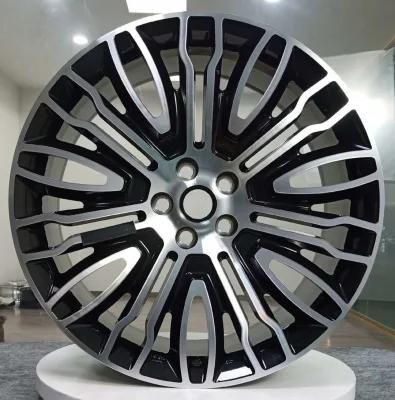 1 Piece Forged T6061 Alloy Rims Sport Aluminum Wheels for Customized Mag Rims Alloy Wheels with Black Machined Face for Landrover