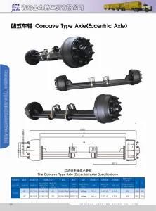 Trailer Part Truck Part Use Concave Axle Eccentric Type