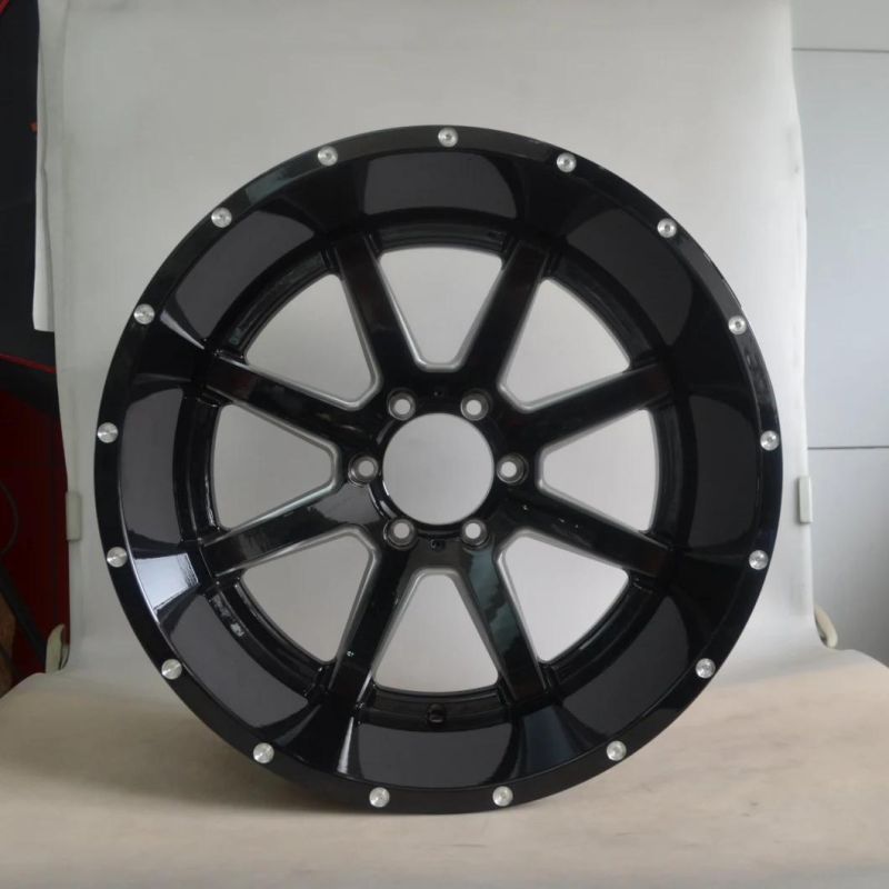 4X4 Rims Pickup Truck Wheels 17X9 PCD 6X139.7 5X127 5X130 5X114.3 Offroad Wheels