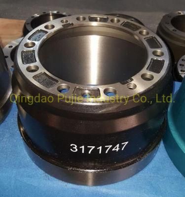 Polished Volvo OE 3171747 Truck Brake Drums