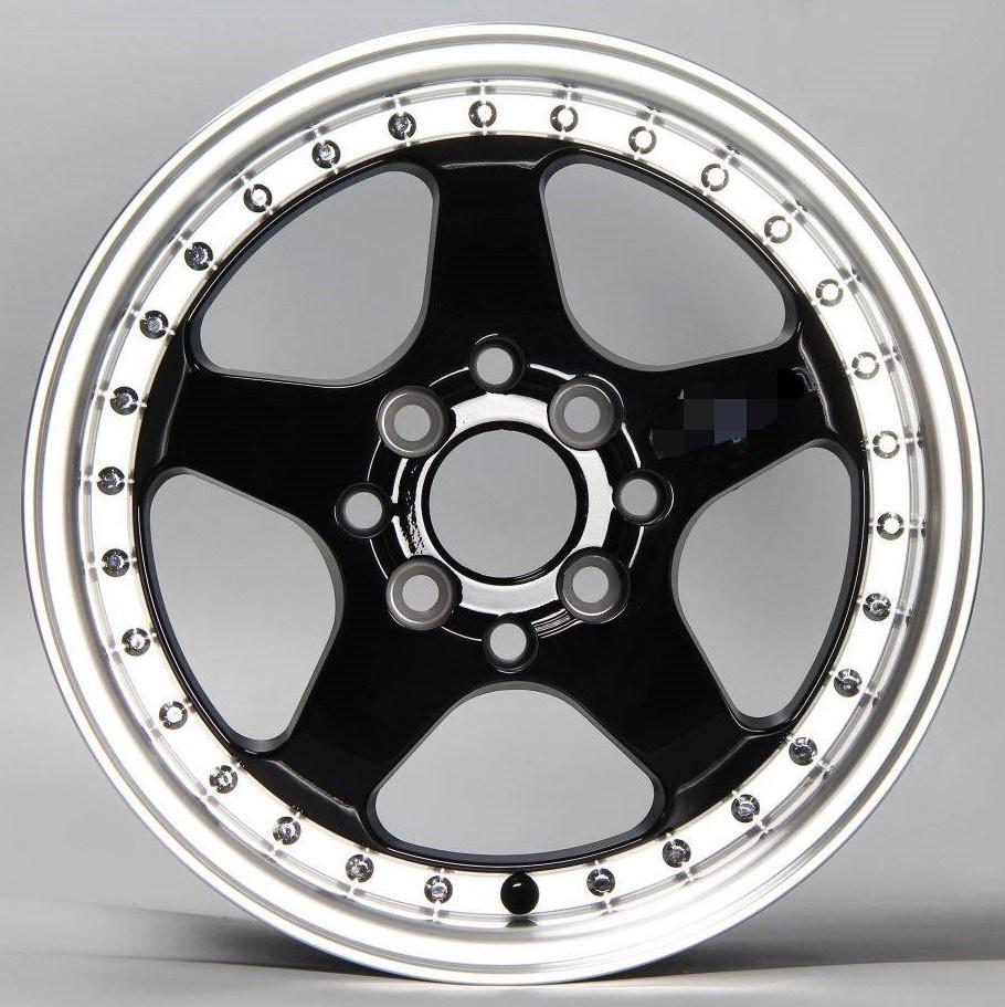Black Aftermarket 15 17 18 19 Inch Aluminum Alloy Wheel Rims Hub for Car with PCD 5X120
