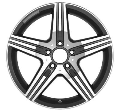 Professional Manufacturer Alumilum Alloy Wheel Rims 17-20 Inch 5X112/6X139.7 Black Machined Face for Passenger Car Wheel Car Tirers
