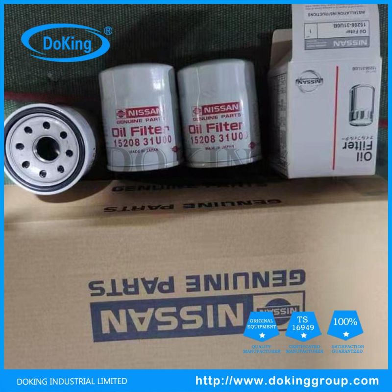 High Quality Auto Parts Oil Filter 15208-31u0b for Nissan