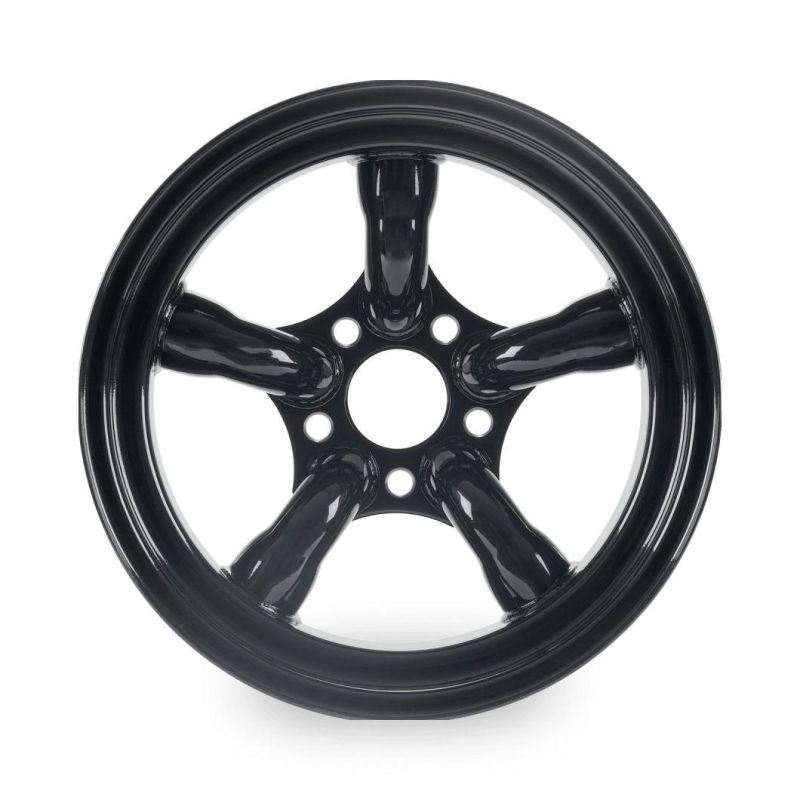 Black Steel Wheels 5 Pipes 5 Split Spoke Wheel 16X8" 5X120