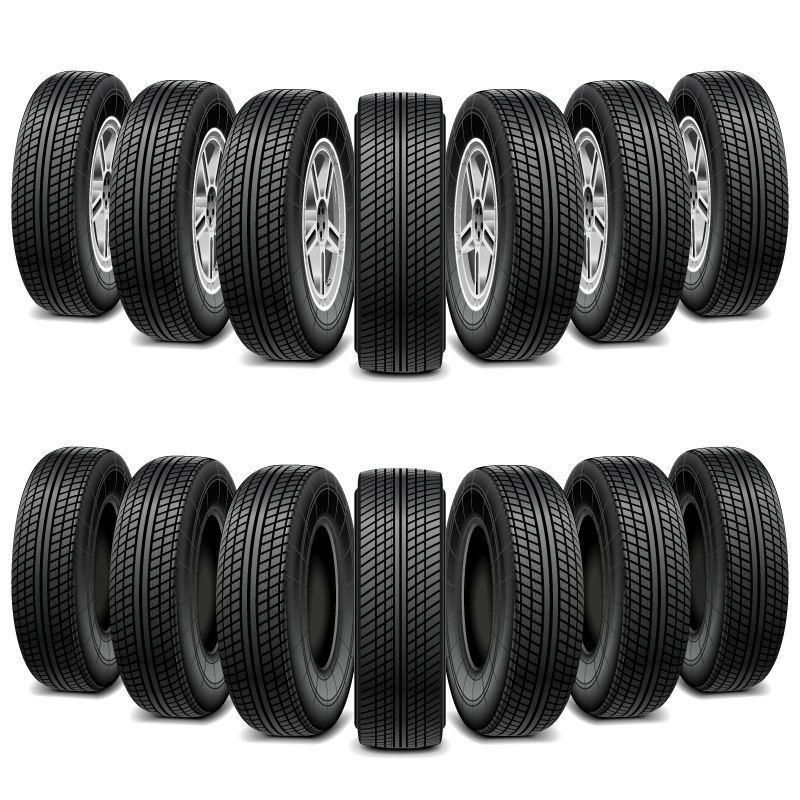 Aluminum Alloy Wheels Aftermarket Car Wheel Black Machine Face Chorm Rivets Negative Et12
