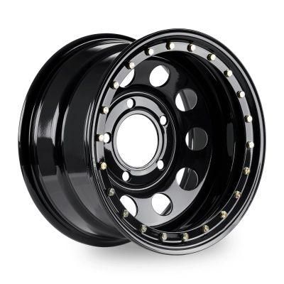 Black Beadlock Steel Wheels Modular Wheel 17X9&quot; 5X165