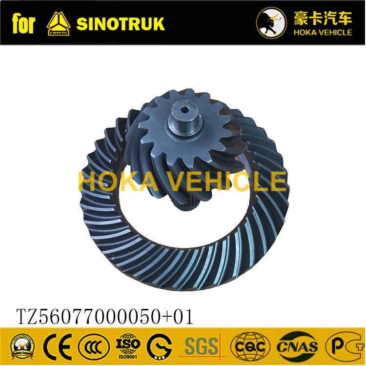 Original Sinotruk HOWO Truck Basin Angle Gear Tz56077000050+01 for All Sinotruk Heavy Truck