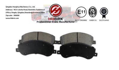 D1555 Chinese Factory Auto Parts Ceramic Metallic Carbon Fiber Brake Pads, Low Wear, No Noise, Low Dust Long Life Ford/Amarok