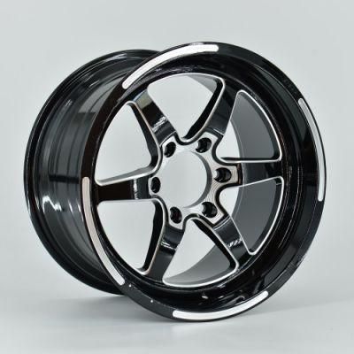 18 Inch Staggered Deep Dish 6 Spokes Racing Alloy SUV 4X4 Offroad Wheel