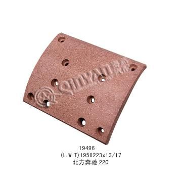 *Top Quality Red Material Brake Lining (QY19496)