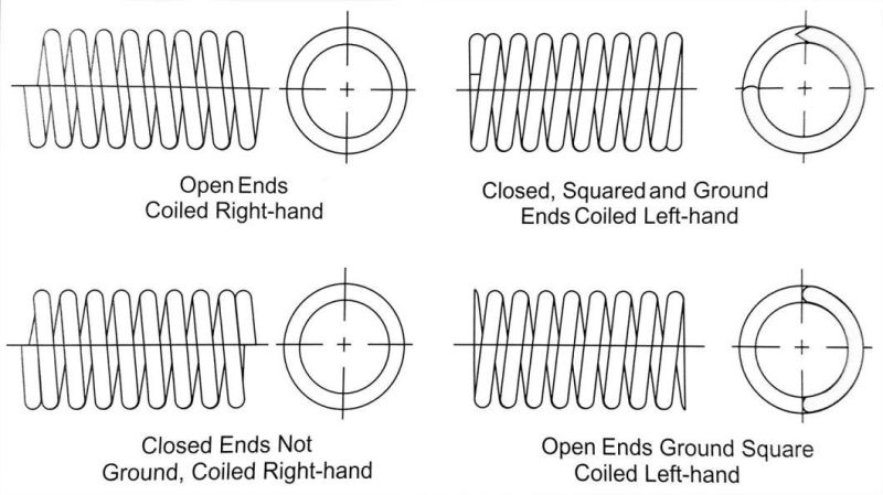 OE 3353 1 128 320 Coil Spring for BMW E30 82-93 Rear L/R Suspension.