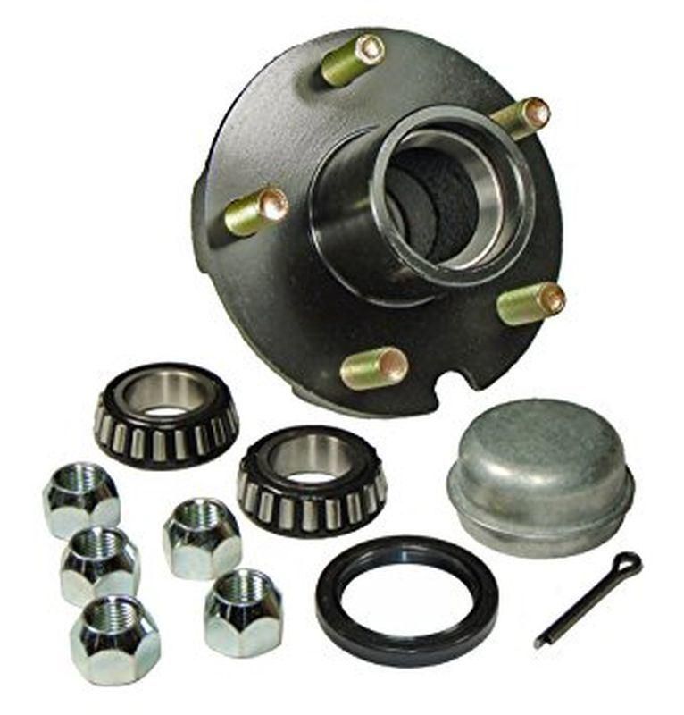 Trailer Hub 6" Ford 5 Stud With LM Bearings, Dust Cap & Seals